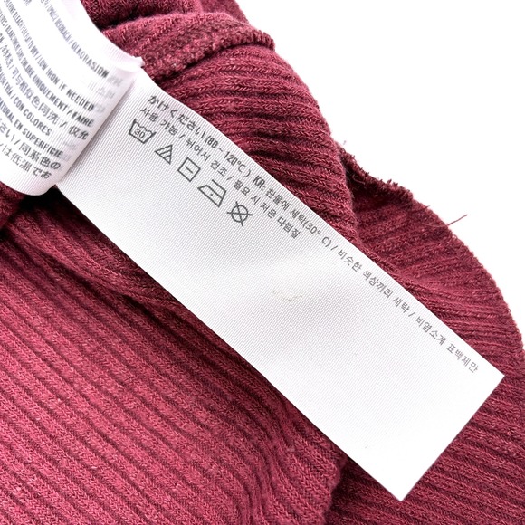 Abercrombie & Fitch Ribbed Henley Tank Top Sz XS Mauve Pink Racerback Scoop Neck - Picture 14 of 14